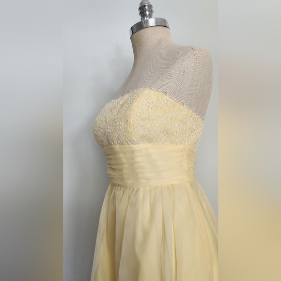 David's Bridal Dresses & Skirts - Convertible Strapless Eyelet Dress